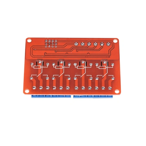 4-канальное электромеханическое реле 5V с оптопарой