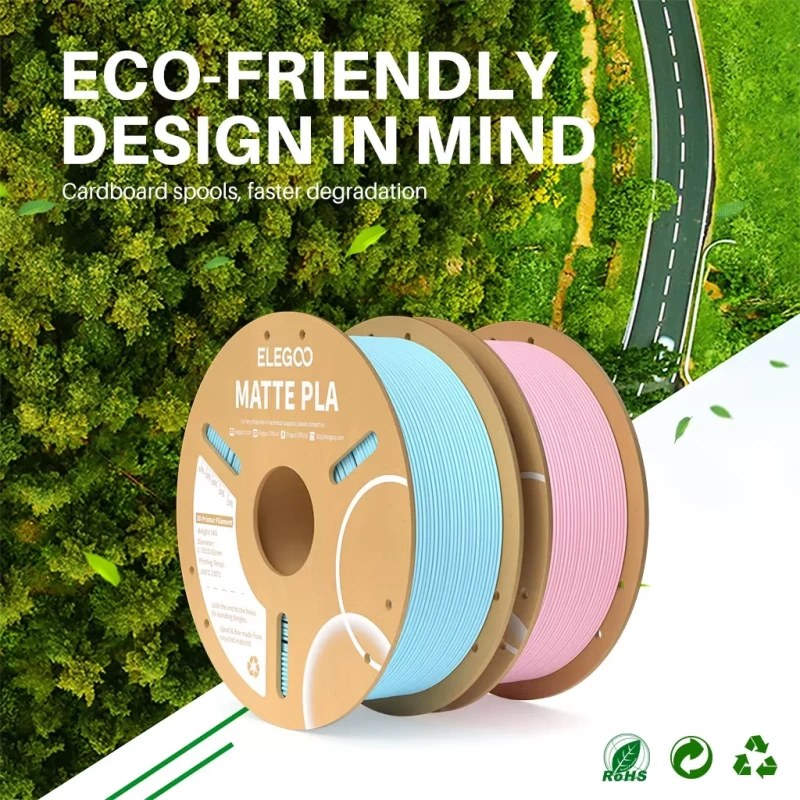 PLA Matte пластик Teal Green 1.75 мм Elegoo 1 кг