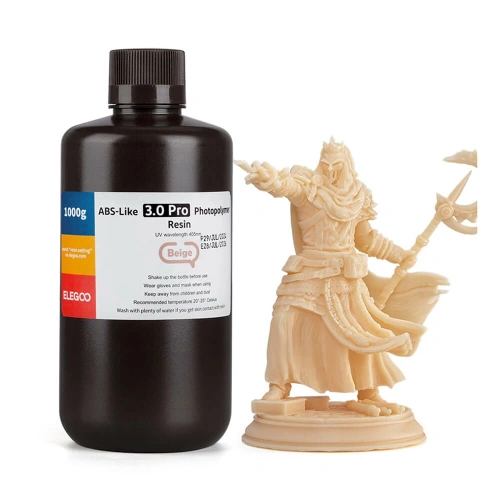 Фотополимерная смола Elegoo ABS Like Resin V3.0 Pro Colored, 1 л (Бежевый)