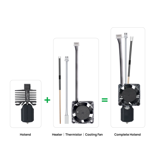Оригинальный хотэнд в сборе с соплом из закалённой стали Bambu Lab X1 Series (0.4)