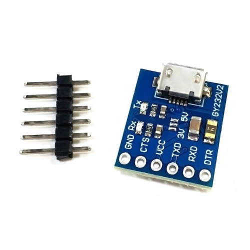 Преобразователь USB - UART на TTL FT232RL с micro USB (GY-232V2)