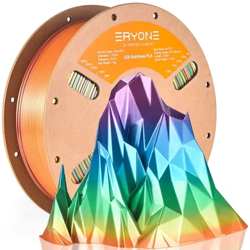 PLA Silk Rainbow разноцветный Mountains 1.75 мм ERYONE 1 кг