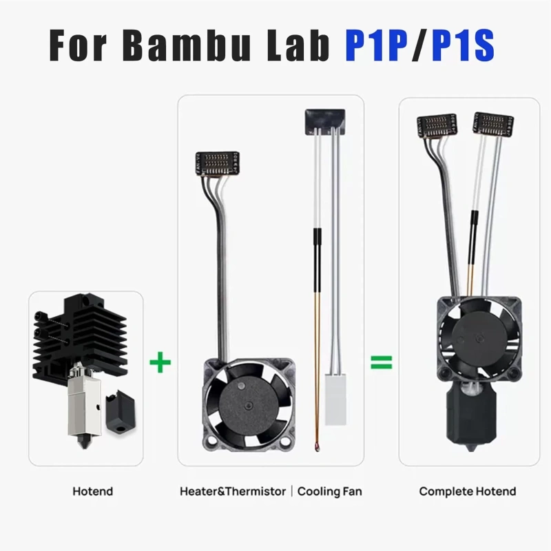 Хотэнд в сборе, комплект для Bambu Lab P1 Series (0.2)