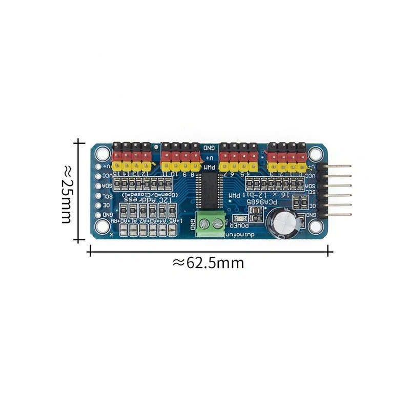 Драйвер сервопривода PCA9685