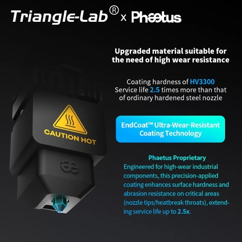 Хотэнд в сборе Trianglelab Phaetus Conch Perfect Fit для BambuLab H2D/A1/A1 mini (0.2)
