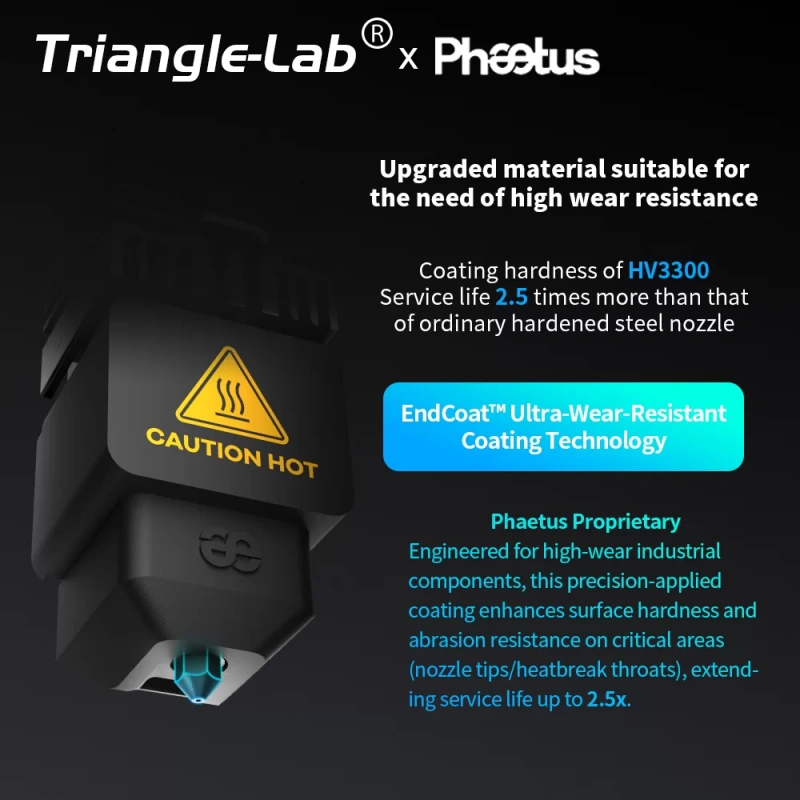 Хотэнд в сборе Trianglelab Phaetus Conch Perfect Fit для BambuLab H2D/A1/A1 mini (0.2)