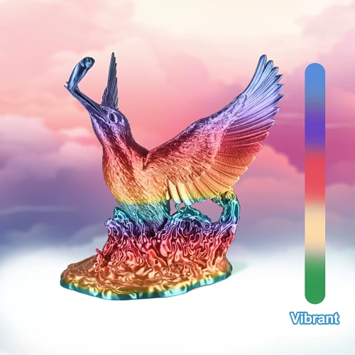 PLA Silk Rainbow разноцветный Mountains 1.75 мм ERYONE 1 кг