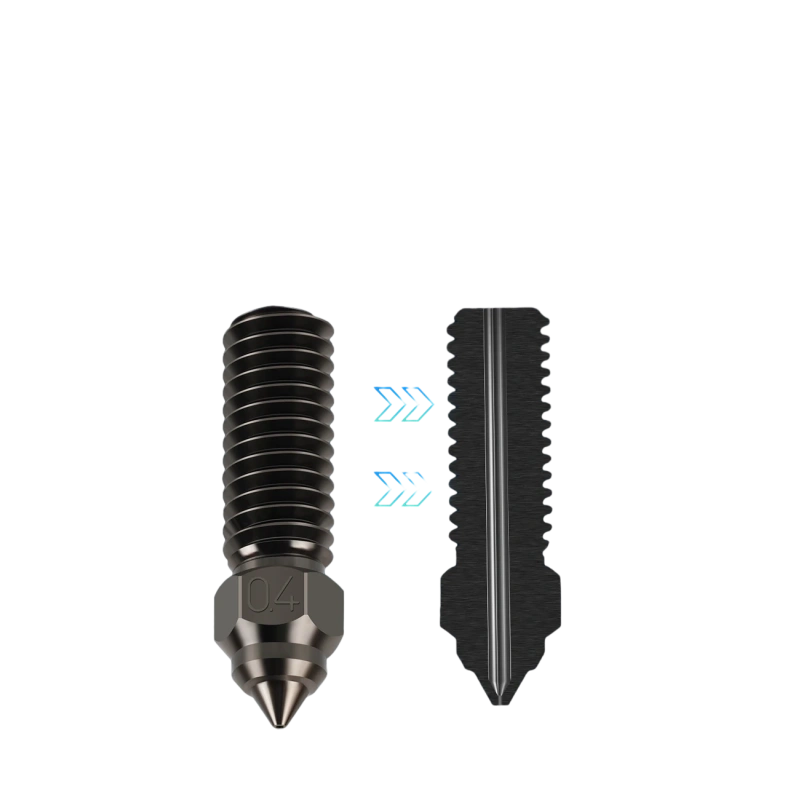 Сопло Kingroon для Creality K1/ K1 Max (2023)/ Ender-3 V3 KE/ CR-10 SE Закаленная сталь (0.2 мм)
