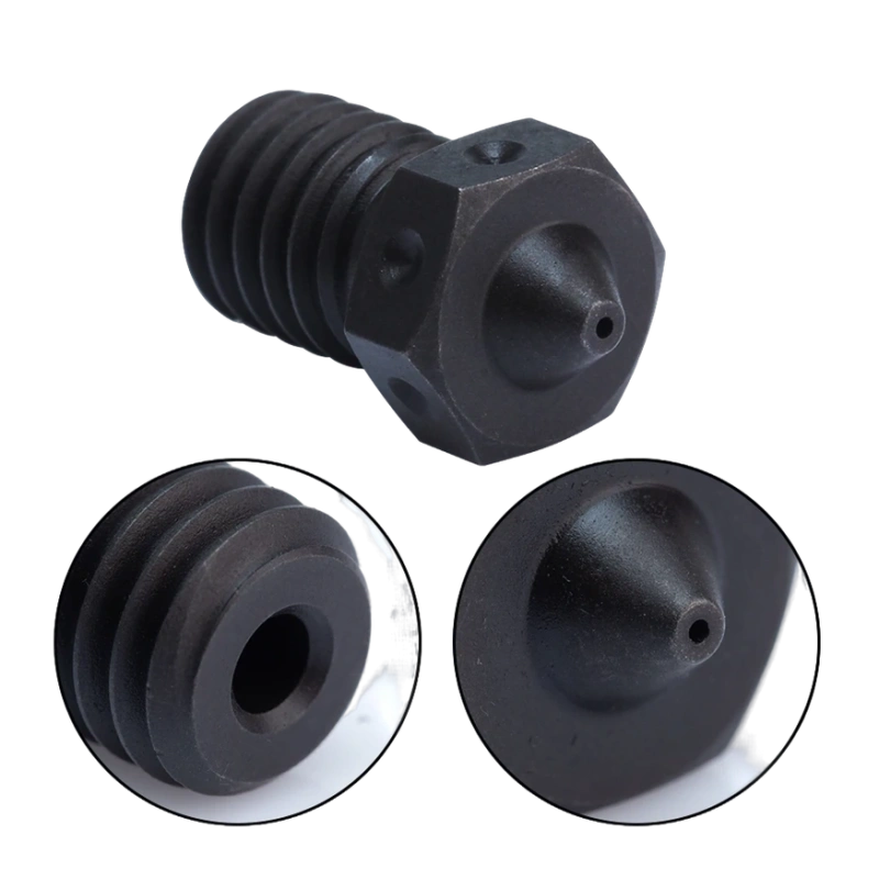 Высокотемпературное сопло E3D V6 закаленное стальное Trianglelab (0.25 мм)
