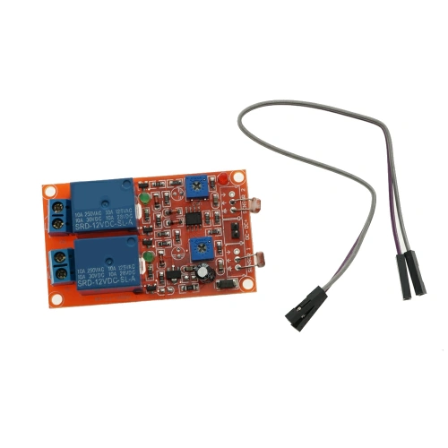 2-канальное электромеханическое реле 12V с датчиком освещенности