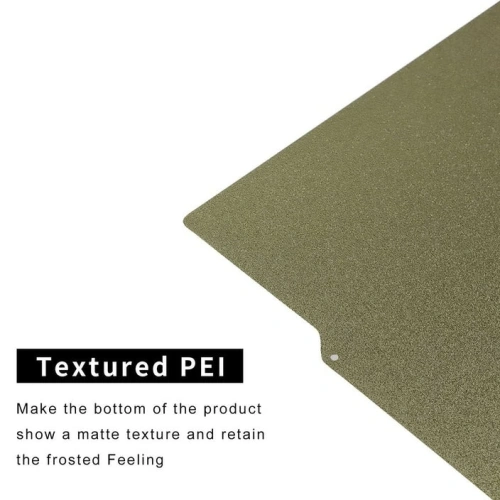 Стальной магнитный коврик с двухсторонним покрытием (Textured PEI + Textured PEI) (180x180 мм)