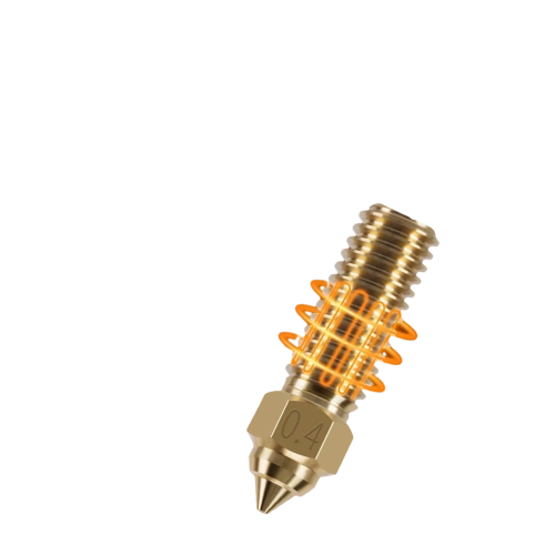 Сопло Kingroon для Creality K1/ K1 Max (2023) / Ender-3 V3 KE/ CR-10 SE Латунь (0,4 мм)