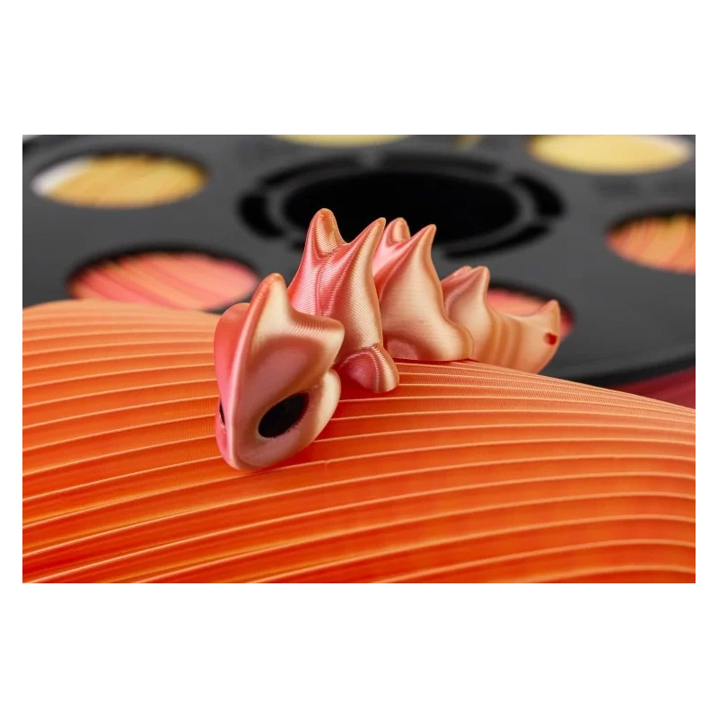 Пластик PLA Silk 1.75 Bestfilament трехцветный (желтый, красный, золото) 1 кг