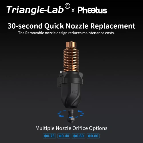 Хотэнд в сборе Trianglelab-Phaetus Conch Perfect Fit для Flashforge AD5M/AD5M Pro (0.25)
